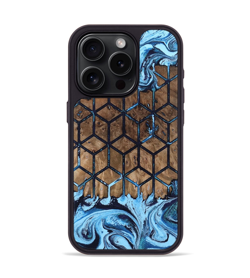 iPhone 15 Pro Wood Phone Case - Earline (Pattern, 802424)