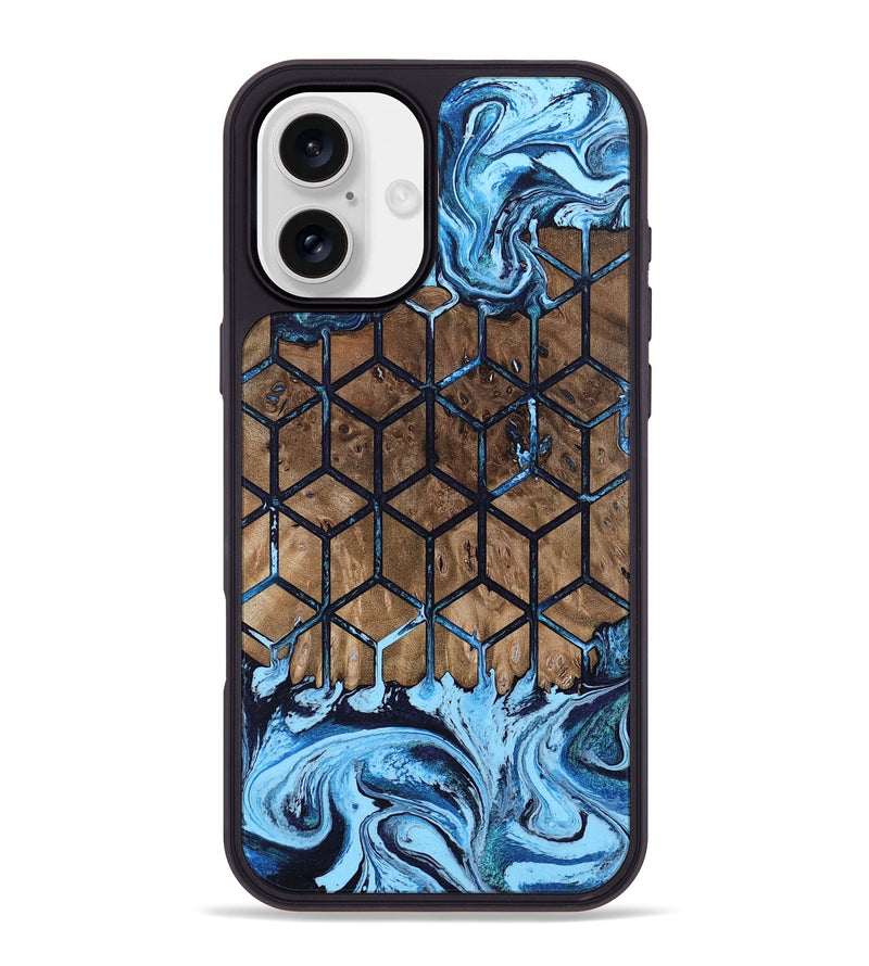 iPhone 16 Plus Wood Phone Case - Earline (Pattern, 802424)