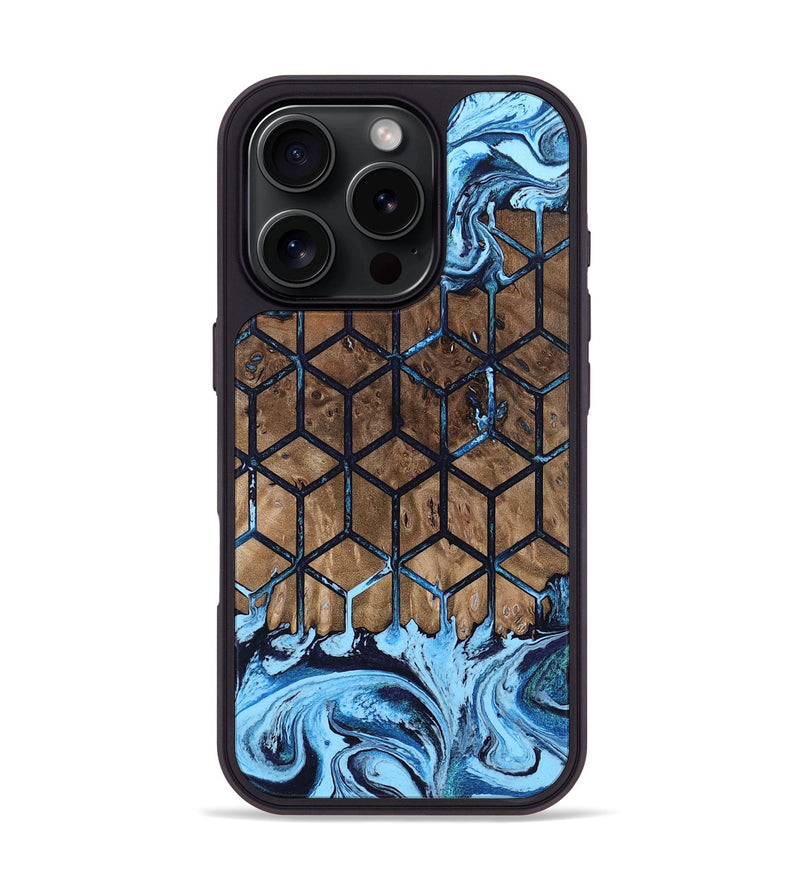 iPhone 16 Pro Wood Phone Case - Earline (Pattern, 802424)