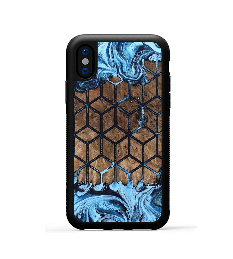 iPhone Xs Wood Phone Case - Earline (Pattern, 802424)