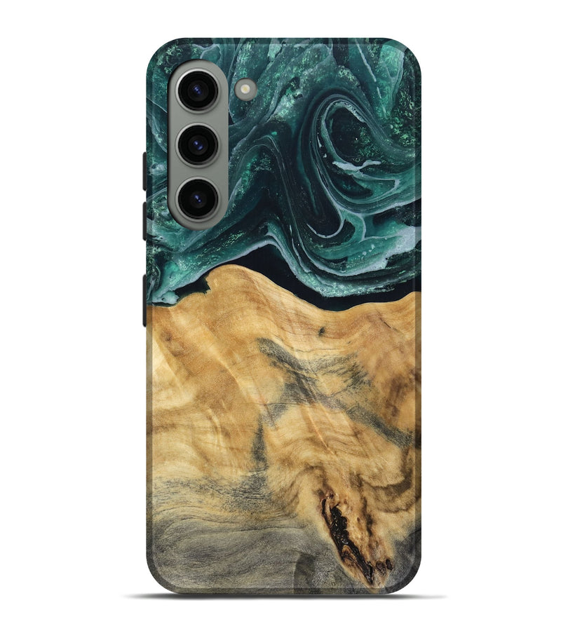 Galaxy S23 Plus Wood Live Edge Phone Case - Eda (Green, 802426)