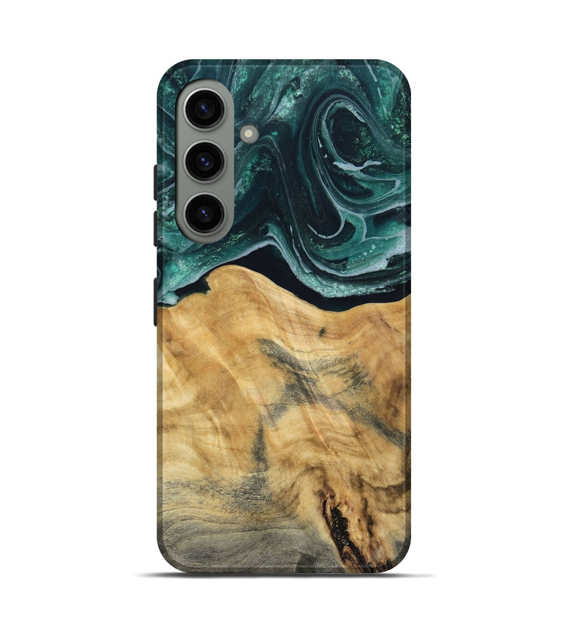 Galaxy S24 Wood Live Edge Phone Case - Eda (Green, 802426)