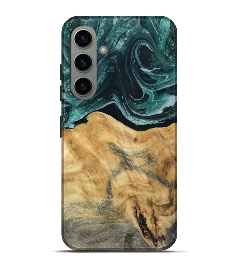 Galaxy S24 Plus Wood Live Edge Phone Case - Eda (Green, 802426)