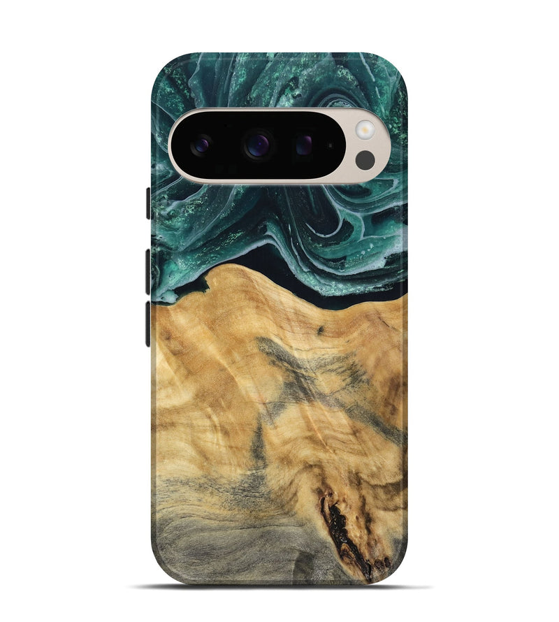 Pixel 10 Wood Live Edge Phone Case - Eda (Green, 802426)
