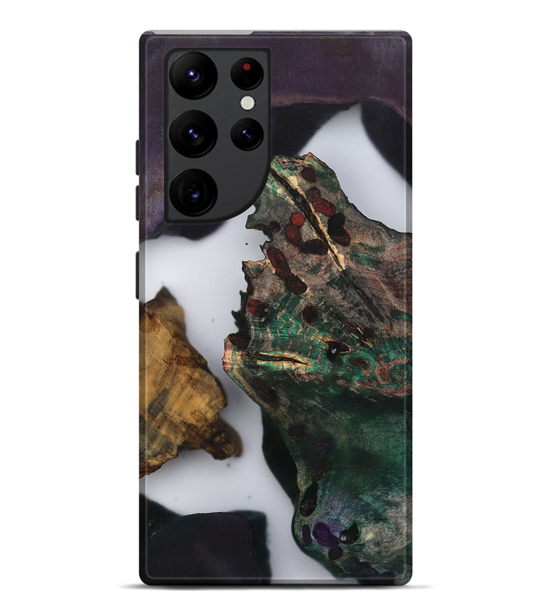 Galaxy S22 Ultra Wood Live Edge Phone Case - Kamiyah (Clear, 802428)