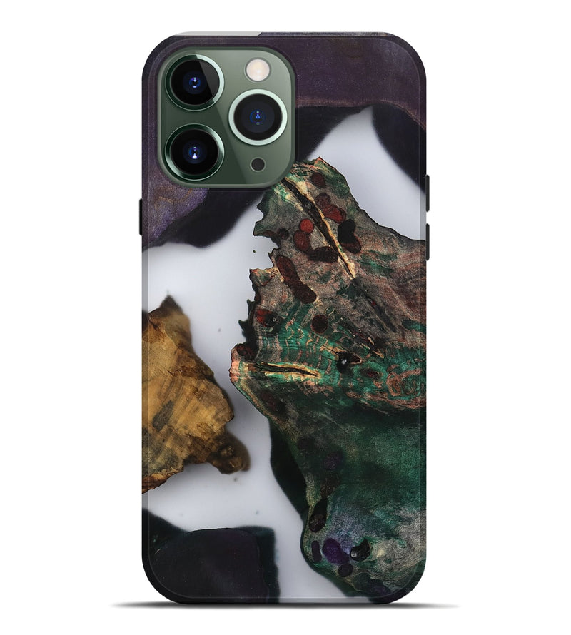 iPhone 13 Pro Max Wood Live Edge Phone Case - Kamiyah (Clear, 802428)