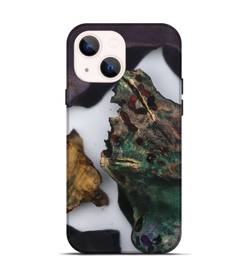 iPhone 14 Wood Live Edge Phone Case - Kamiyah (Clear, 802428)