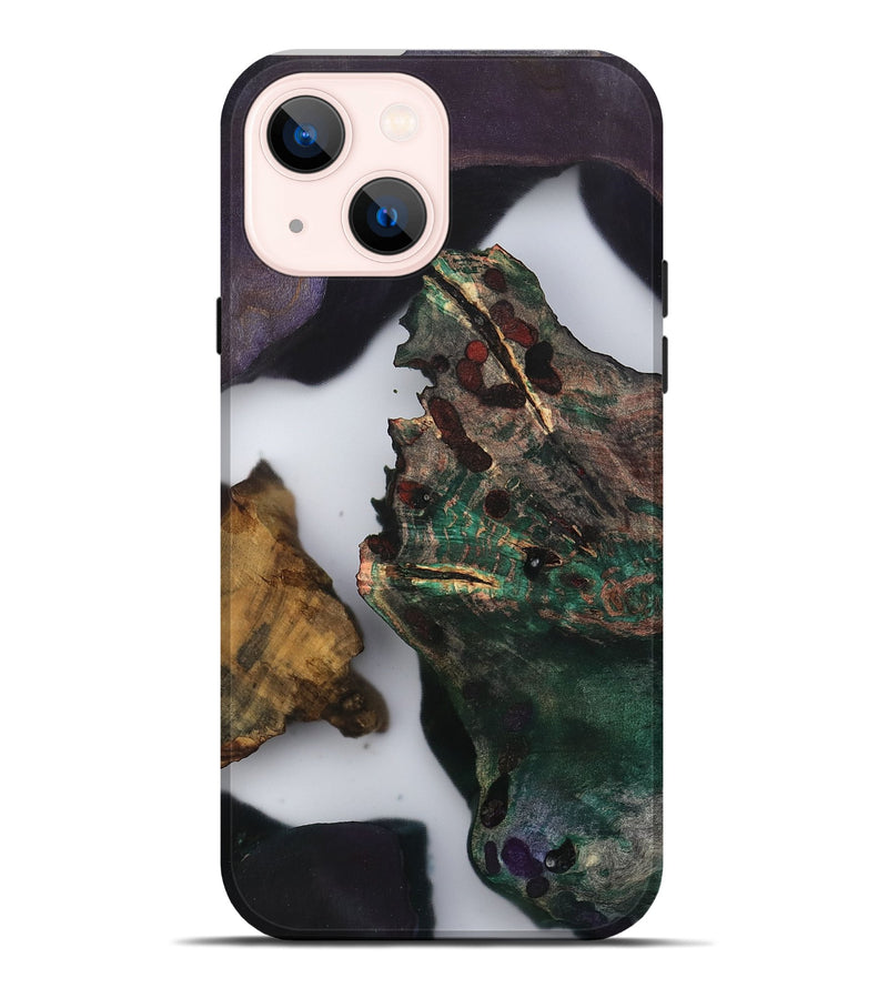 iPhone 14 Plus Wood Live Edge Phone Case - Kamiyah (Clear, 802428)