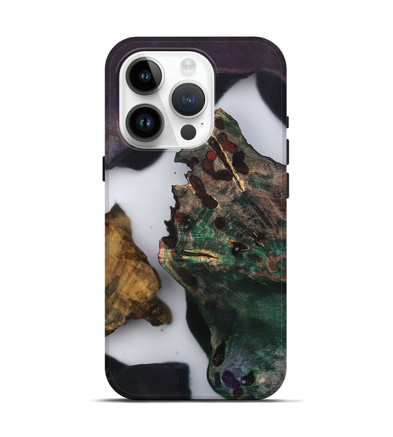 iPhone 15 Pro Wood Live Edge Phone Case - Kamiyah (Clear, 802428)