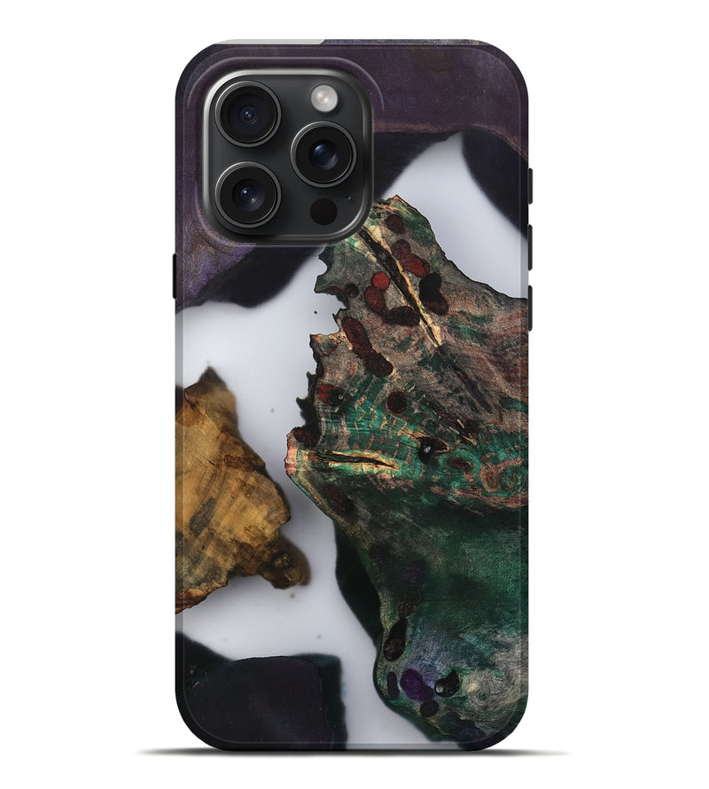 iPhone 16 Pro Max Wood Live Edge Phone Case - Kamiyah (Clear, 802428)