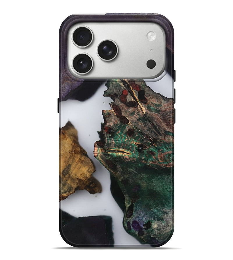 iPhone 17 Pro Max Wood Live Edge Phone Case - Kamiyah (Clear, 802428)