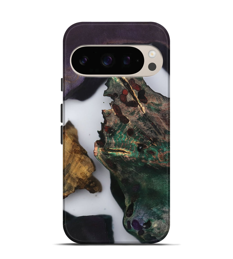 Pixel 10 Pro Wood Live Edge Phone Case - Kamiyah (Clear, 802428)
