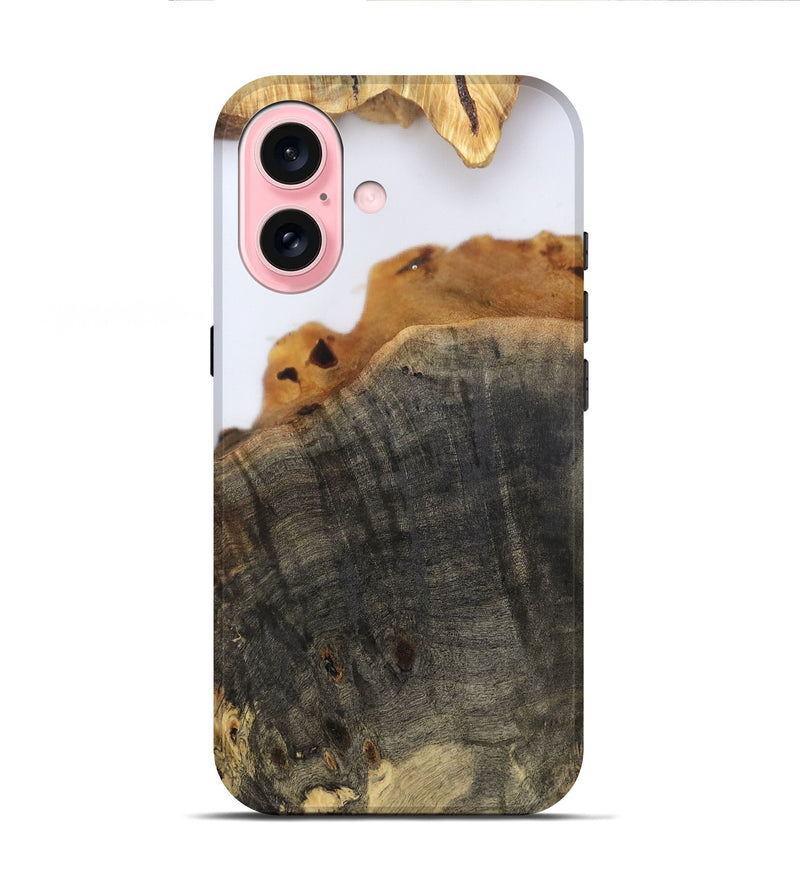 iPhone 16 Wood Live Edge Phone Case - Laney (Clear, 802429)