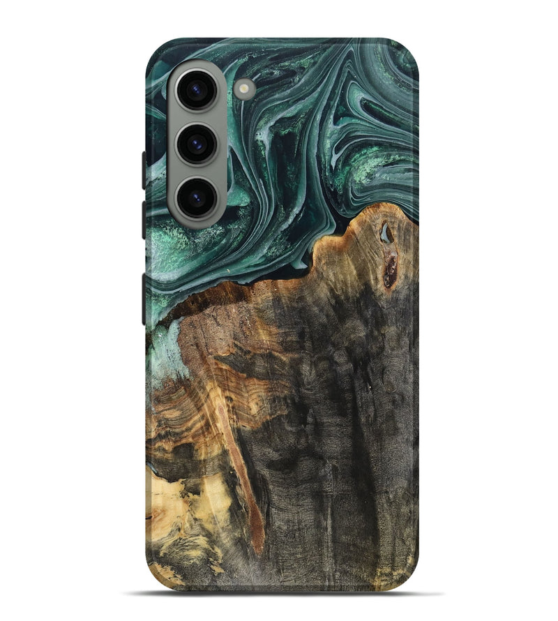Galaxy S23 Plus Wood Live Edge Phone Case - Dovie (Green, 802431)