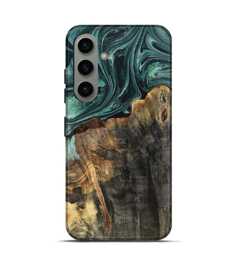 Galaxy S24 Wood Live Edge Phone Case - Dovie (Green, 802431)
