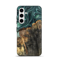 Galaxy S25 Wood Live Edge Phone Case - Dovie (Green, 802431)