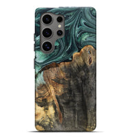 Galaxy S25 Ultra Wood Live Edge Phone Case - Dovie (Green, 802431)