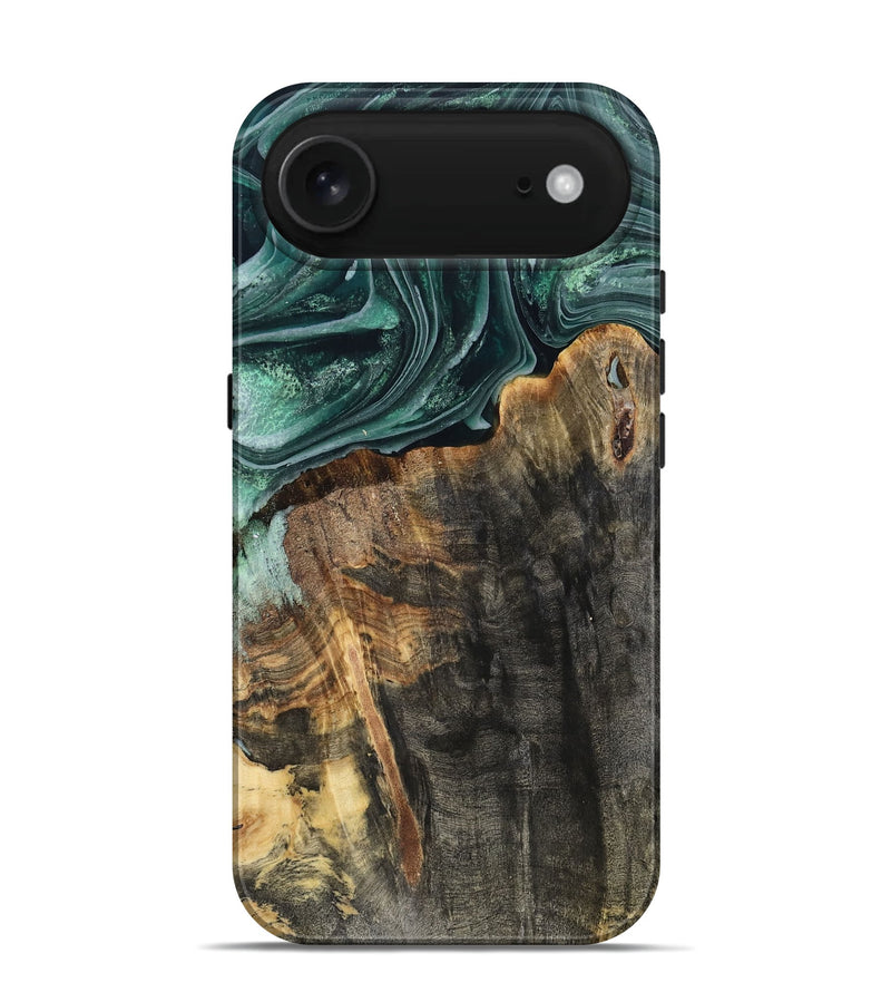 iPhone 17 Air Wood Live Edge Phone Case - Dovie (Green, 802431)