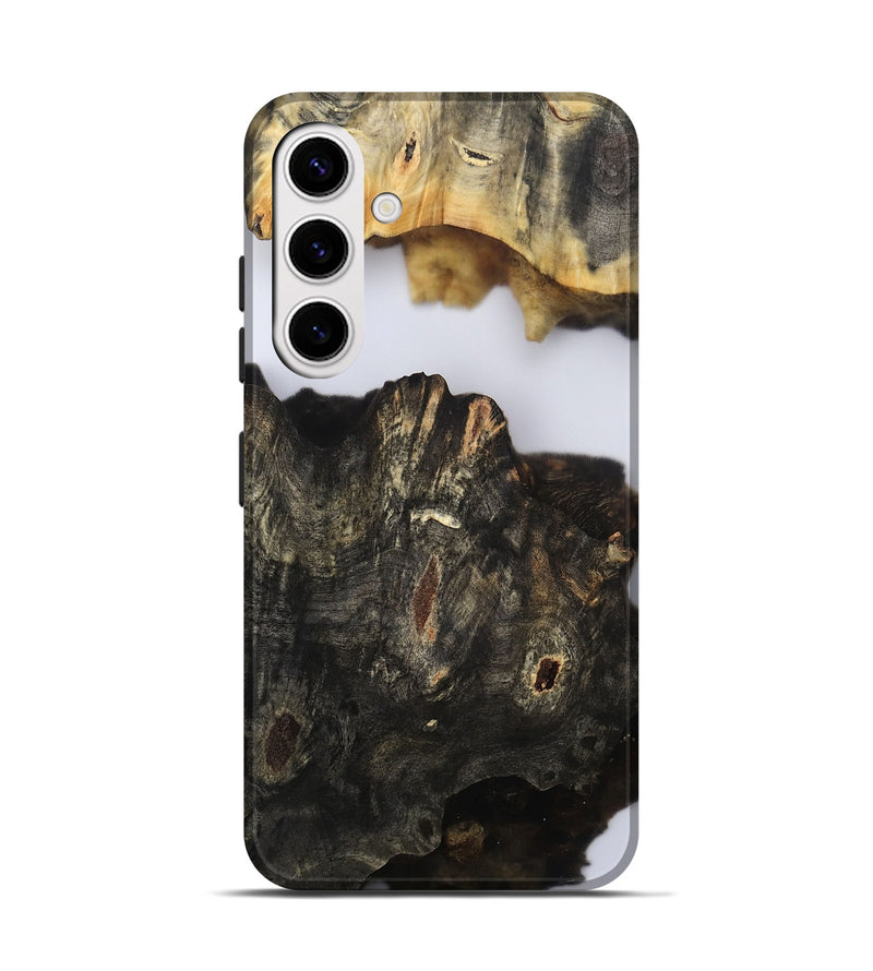 Galaxy S25 Wood Live Edge Phone Case - Orval (Clear, 802435)