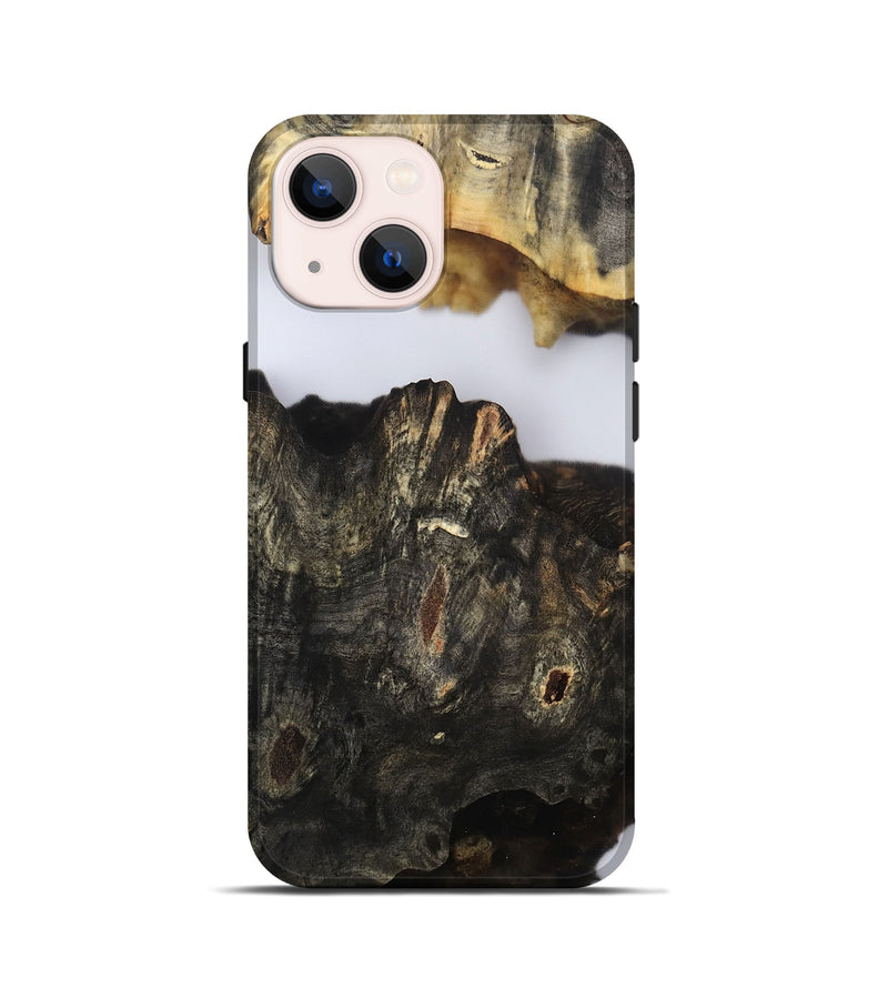 iPhone 13 mini Wood Live Edge Phone Case - Orval (Clear, 802435)