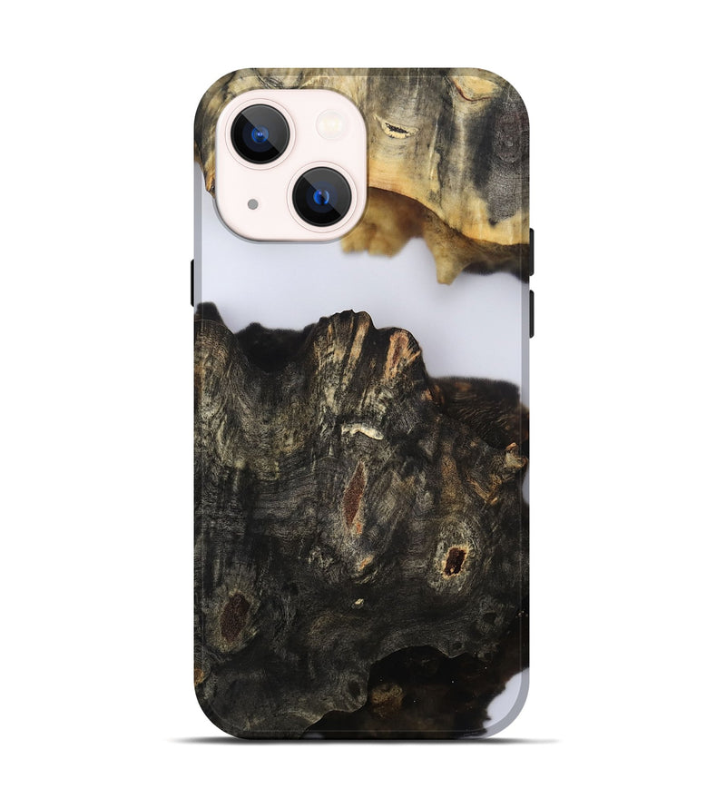 iPhone 14 Wood Live Edge Phone Case - Orval (Clear, 802435)