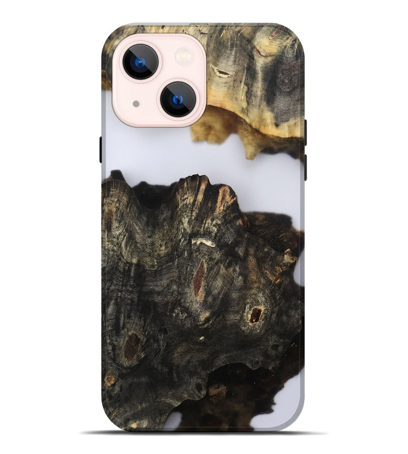 iPhone 14 Plus Wood Live Edge Phone Case - Orval (Clear, 802435)