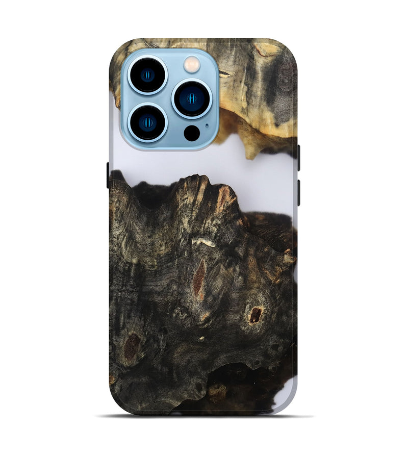 iPhone 14 Pro Wood Live Edge Phone Case - Orval (Clear, 802435)