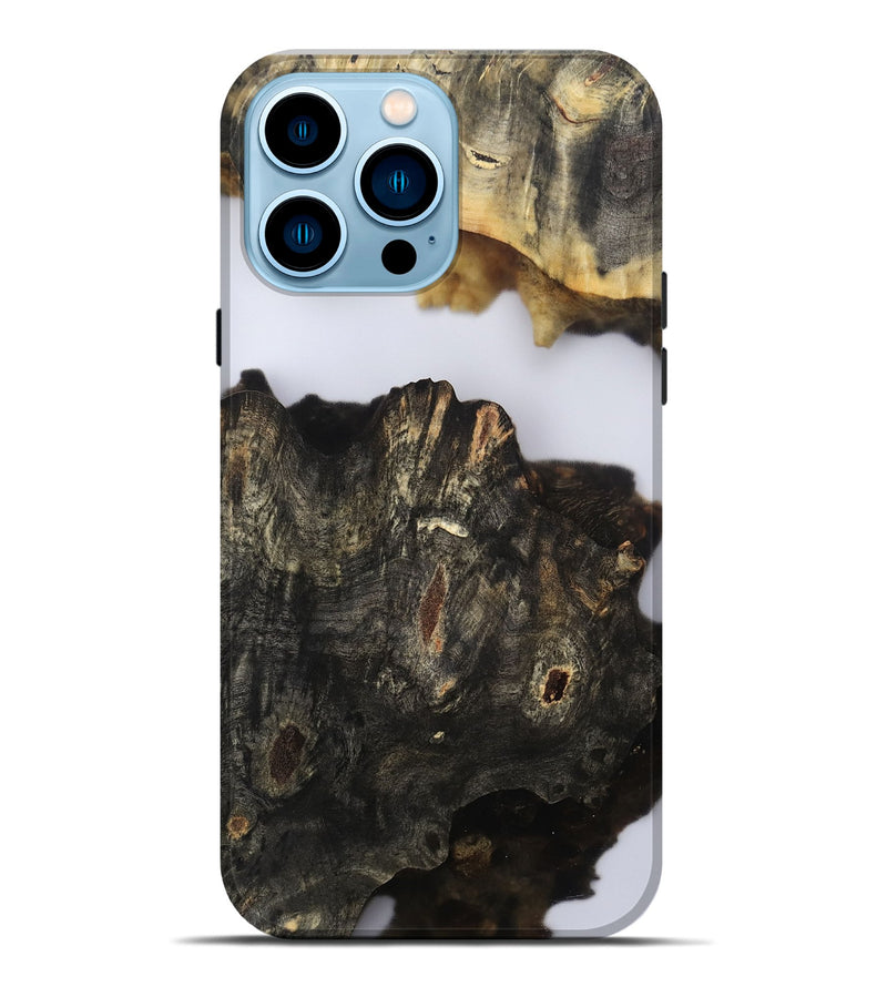 iPhone 14 Pro Max Wood Live Edge Phone Case - Orval (Clear, 802435)