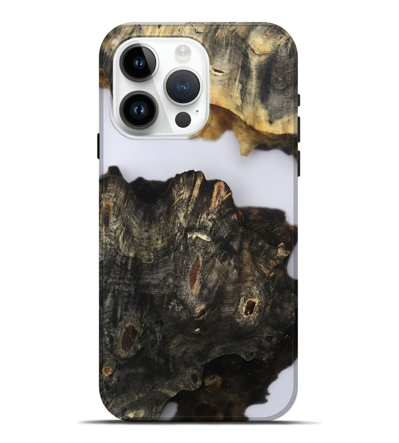 iPhone 15 Pro Max Wood Live Edge Phone Case - Orval (Clear, 802435)