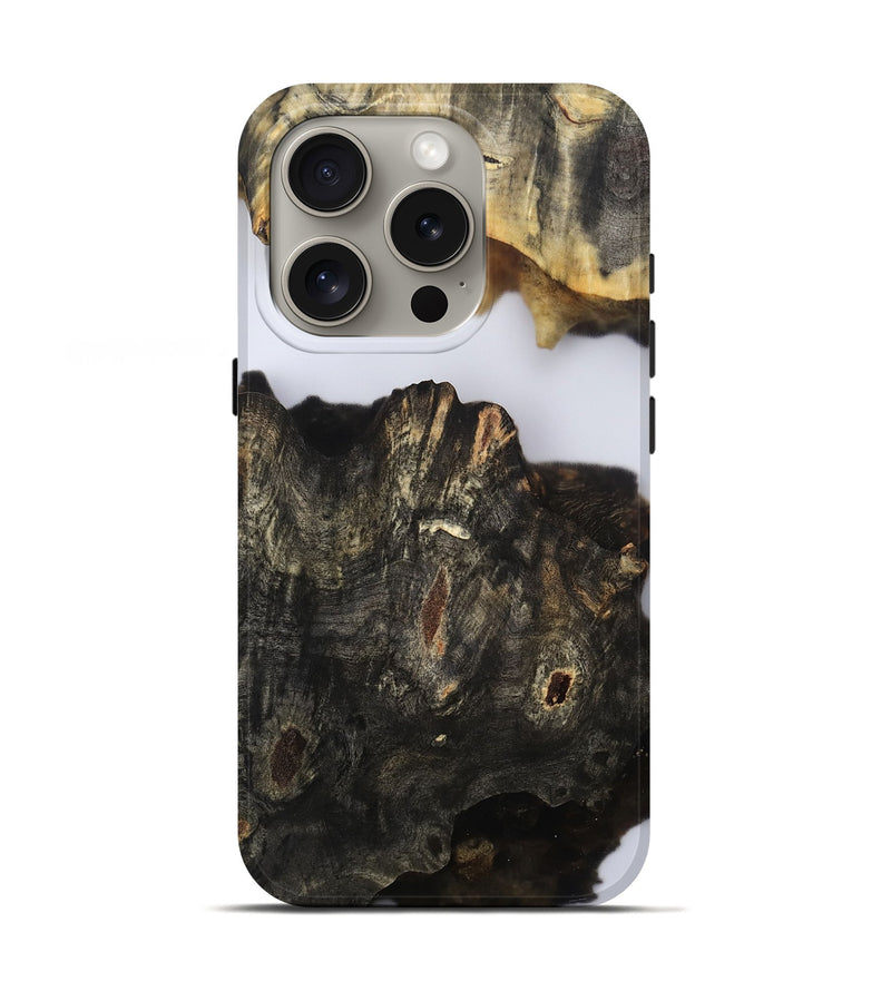 iPhone 16 Pro Wood Live Edge Phone Case - Orval (Clear, 802435)