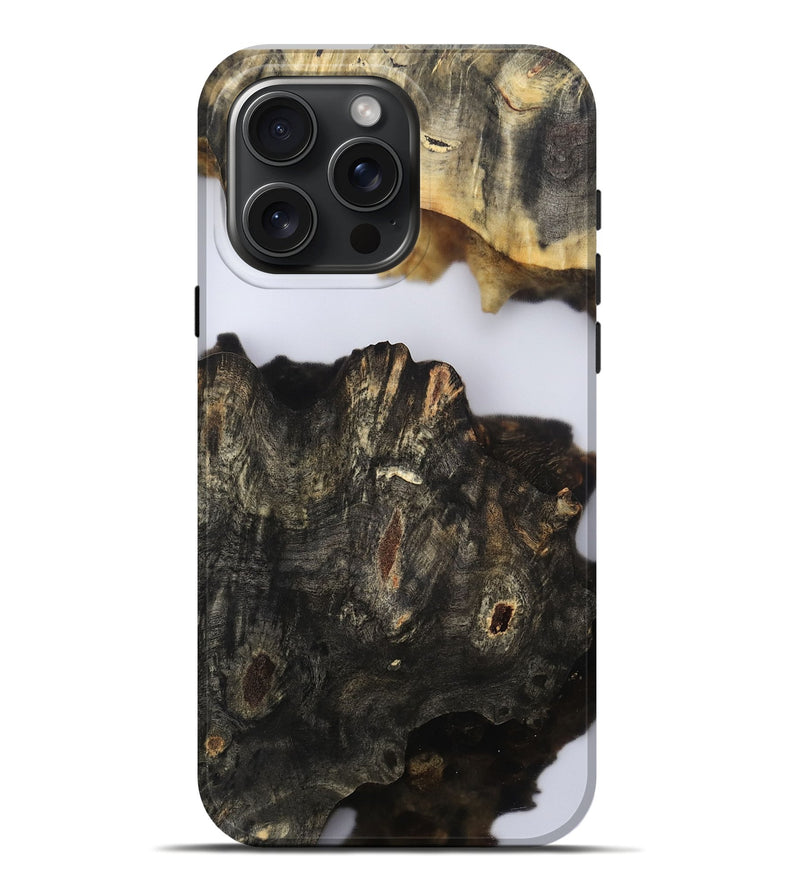 iPhone 16 Pro Max Wood Live Edge Phone Case - Orval (Clear, 802435)