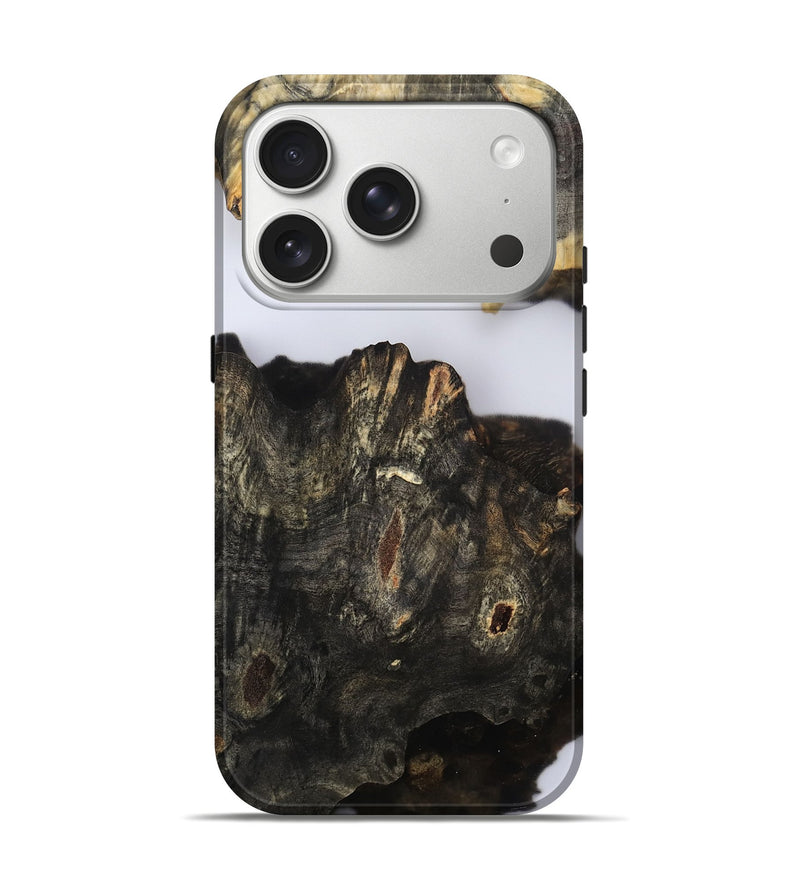 iPhone 17 Pro Wood Live Edge Phone Case - Orval (Clear, 802435)