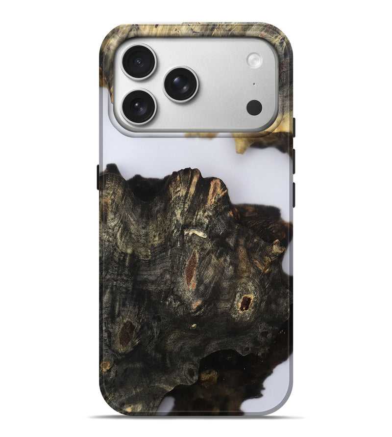 iPhone 17 Pro Max Wood Live Edge Phone Case - Orval (Clear, 802435)