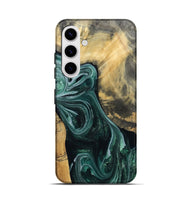 Galaxy S25 Wood Live Edge Phone Case - Stacie (Green, 802436)