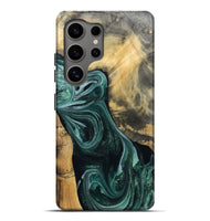 Galaxy S25 Ultra Wood Live Edge Phone Case - Stacie (Green, 802436)