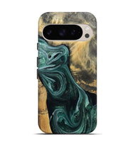 Pixel 9 Pro Wood Live Edge Phone Case - Stacie (Green, 802436)
