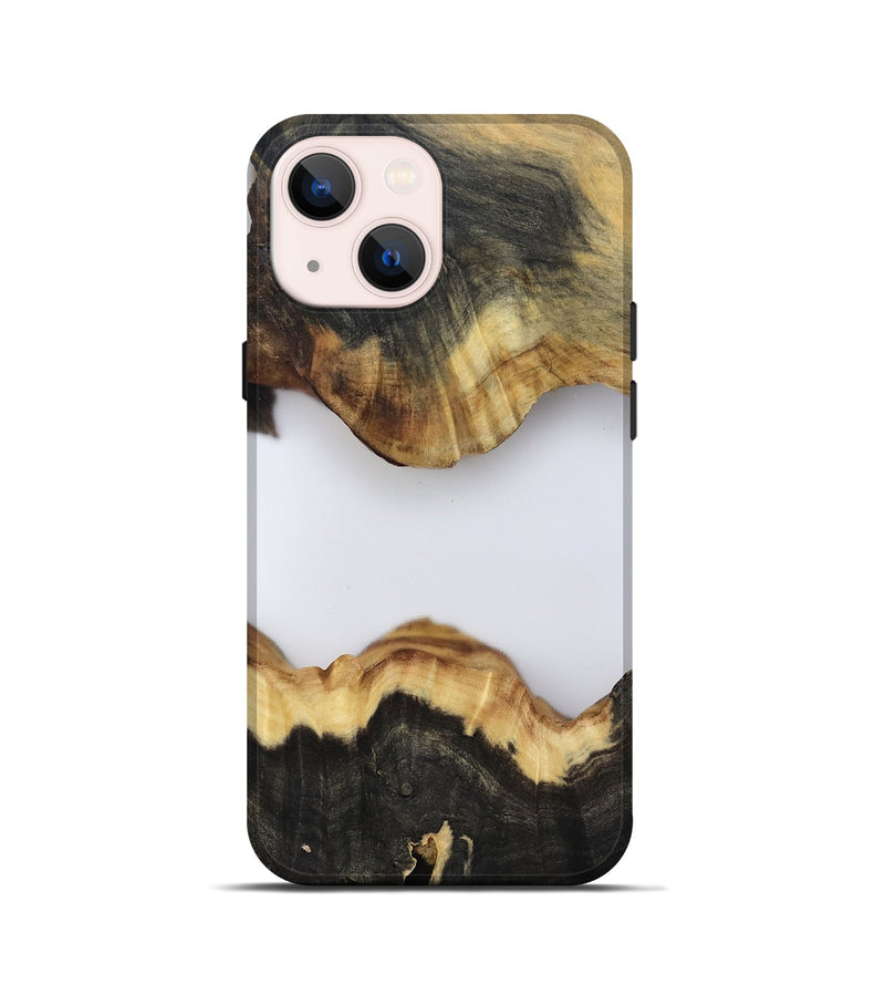 iPhone 13 mini Wood Live Edge Phone Case - Kieran (Clear, 802439)