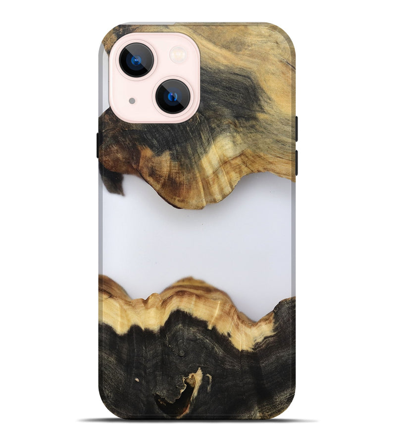 iPhone 14 Plus Wood Live Edge Phone Case - Kieran (Clear, 802439)