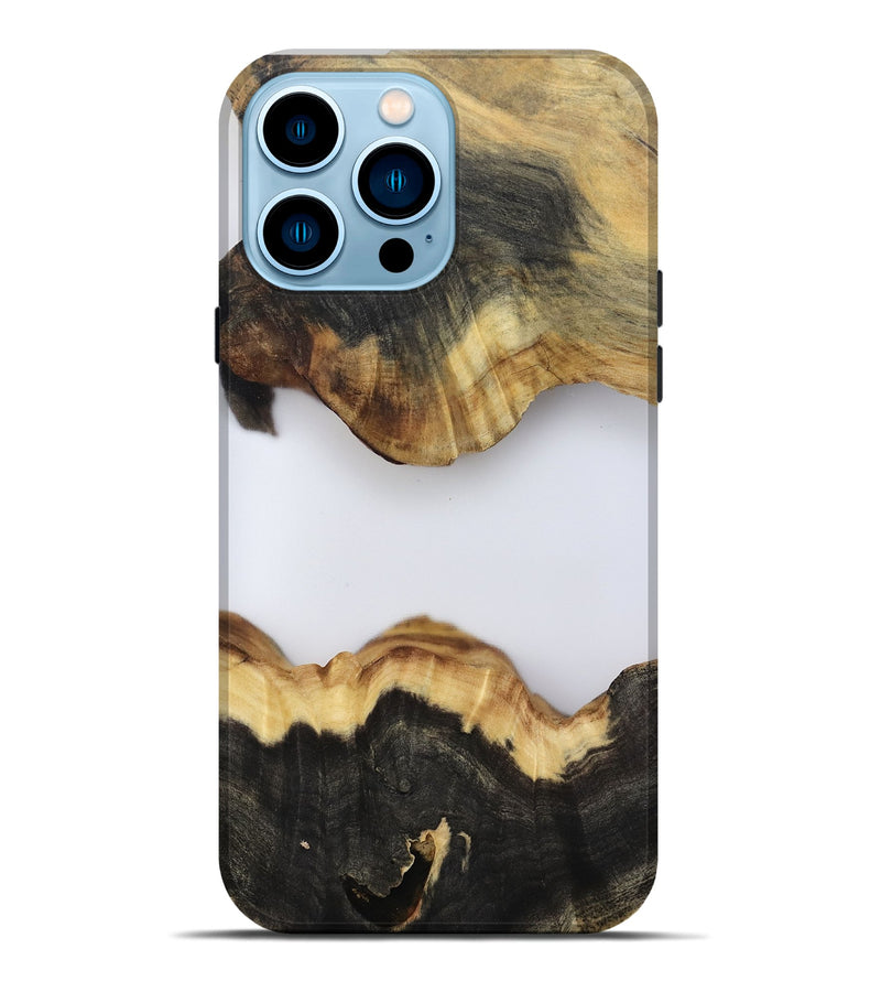 iPhone 14 Pro Max Wood Live Edge Phone Case - Kieran (Clear, 802439)