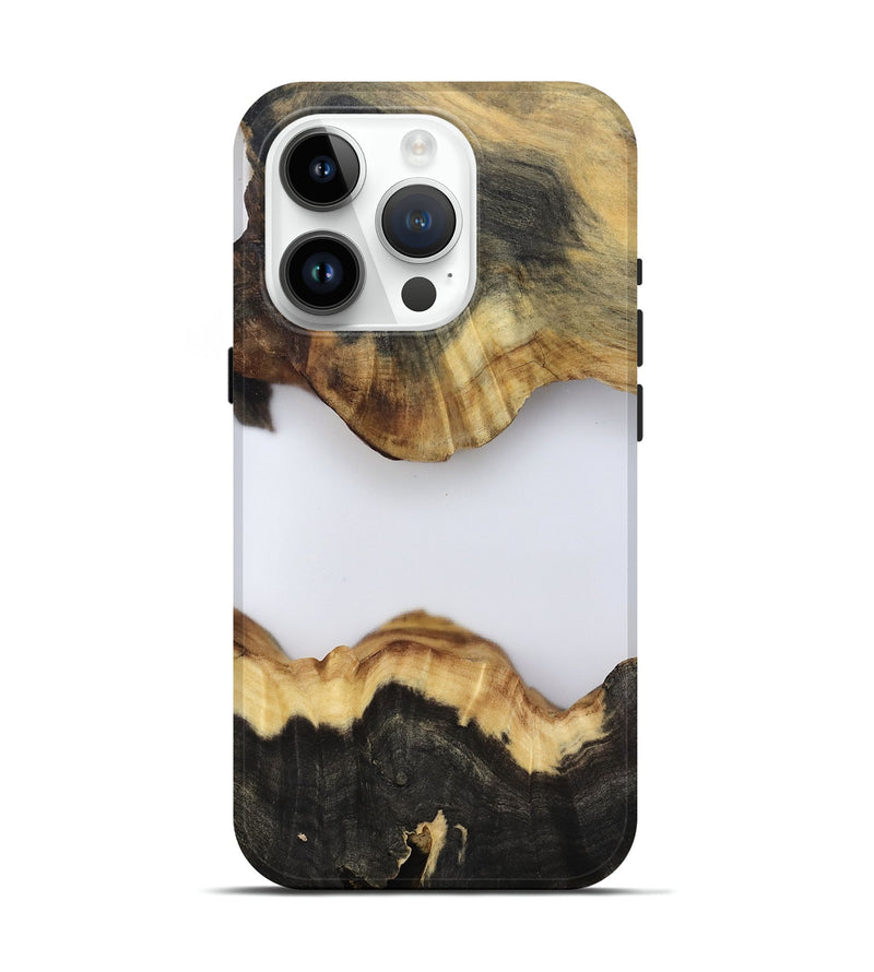 iPhone 15 Pro Wood Live Edge Phone Case - Kieran (Clear, 802439)