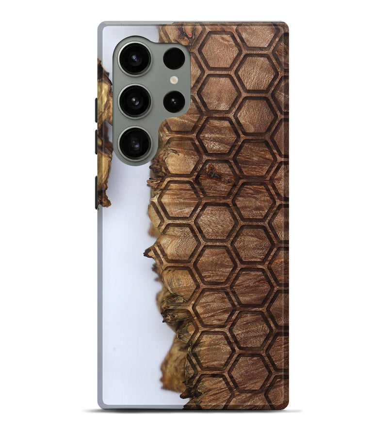 Galaxy S24 Ultra Wood Live Edge Phone Case - Ottilie (Clear, 802440)