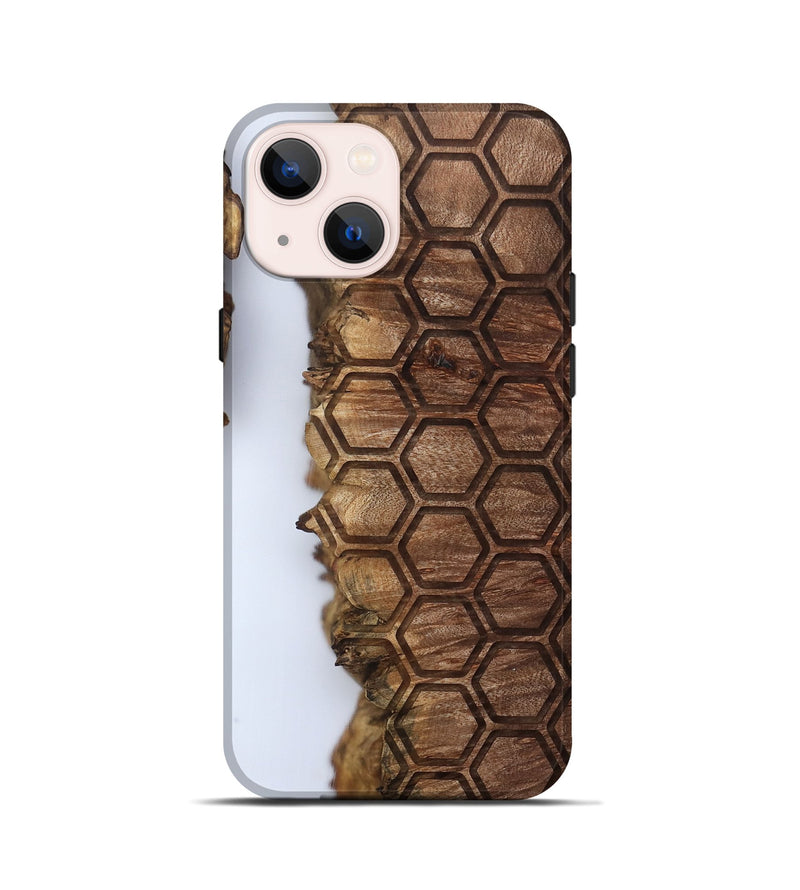 iPhone 13 mini Wood Live Edge Phone Case - Ottilie (Clear, 802440)