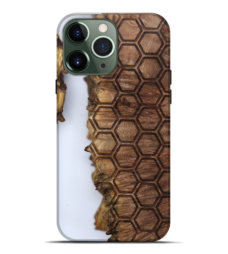 iPhone 13 Pro Max Wood Live Edge Phone Case - Ottilie (Clear, 802440)