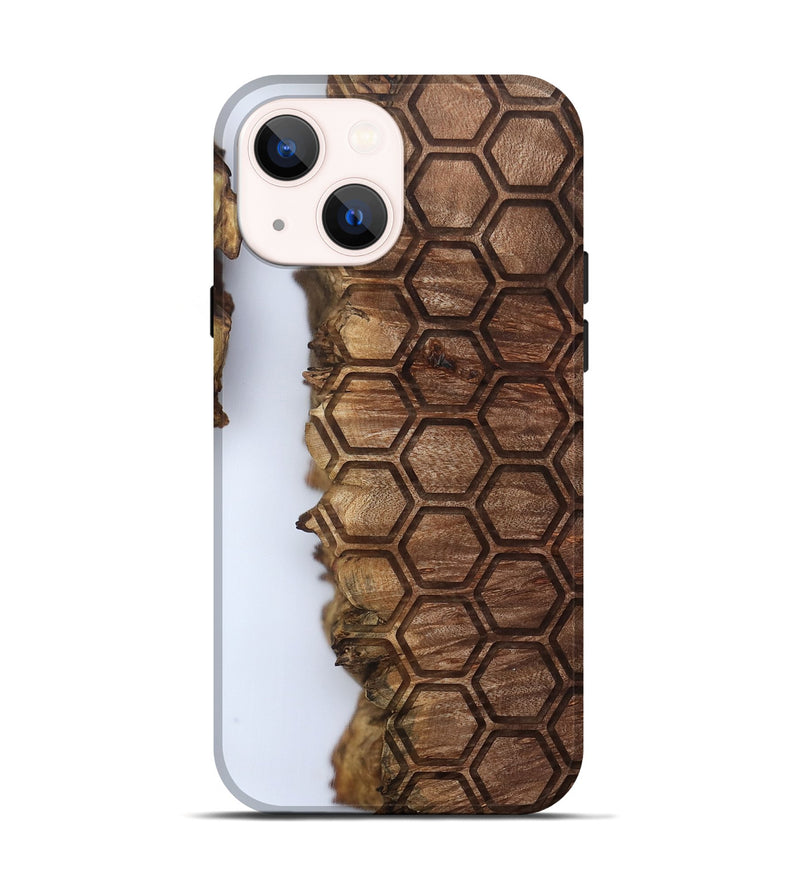 iPhone 14 Wood Live Edge Phone Case - Ottilie (Clear, 802440)