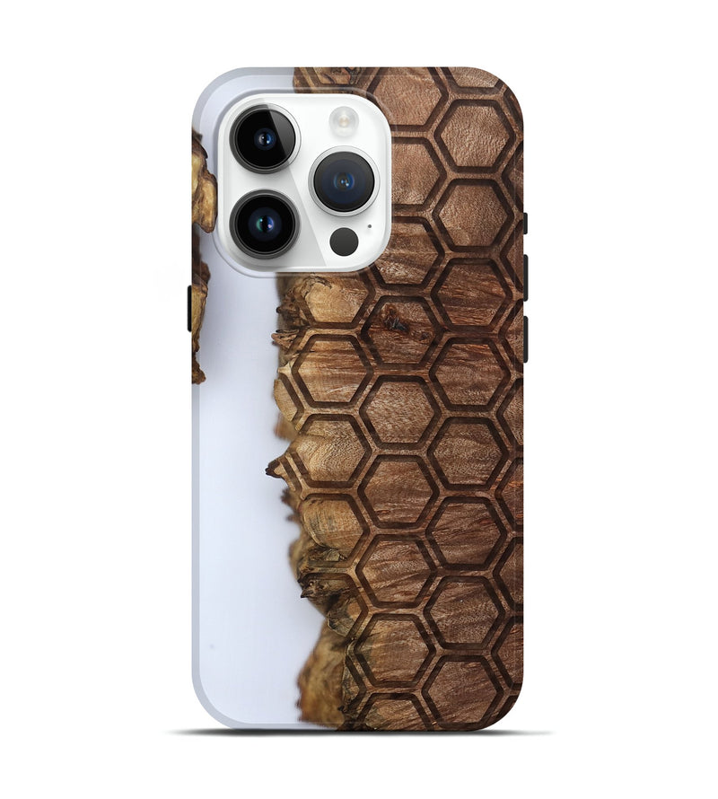 iPhone 15 Pro Wood Live Edge Phone Case - Ottilie (Clear, 802440)