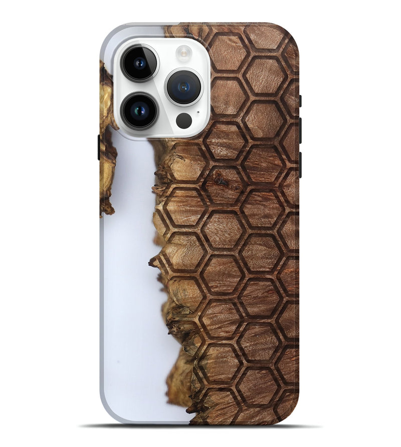 iPhone 15 Pro Max Wood Live Edge Phone Case - Ottilie (Clear, 802440)