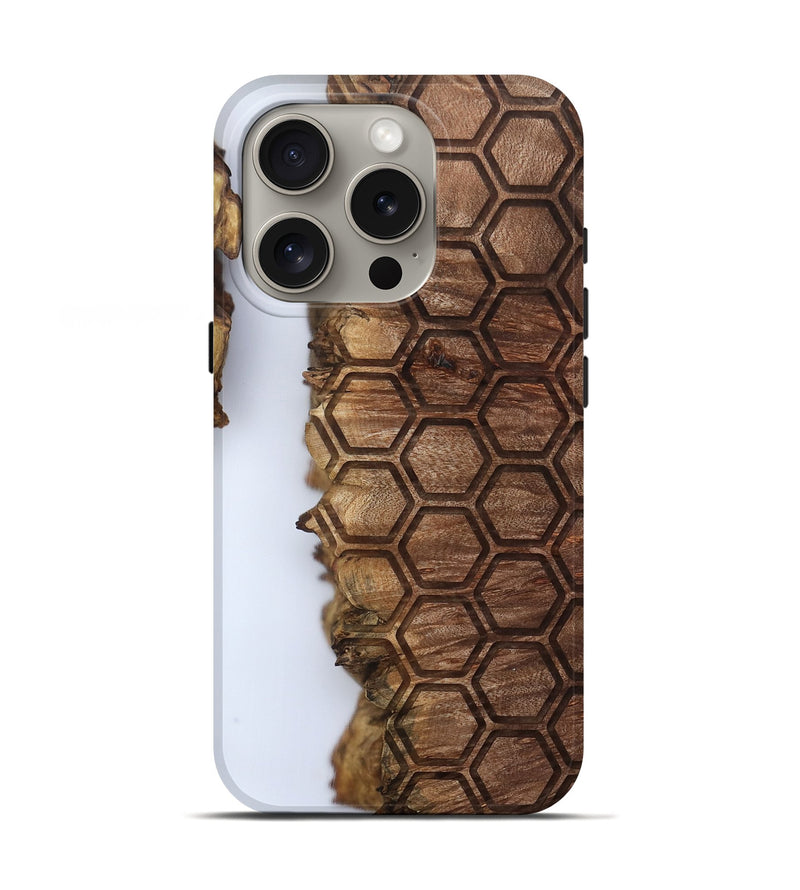 iPhone 16 Pro Wood Live Edge Phone Case - Ottilie (Clear, 802440)