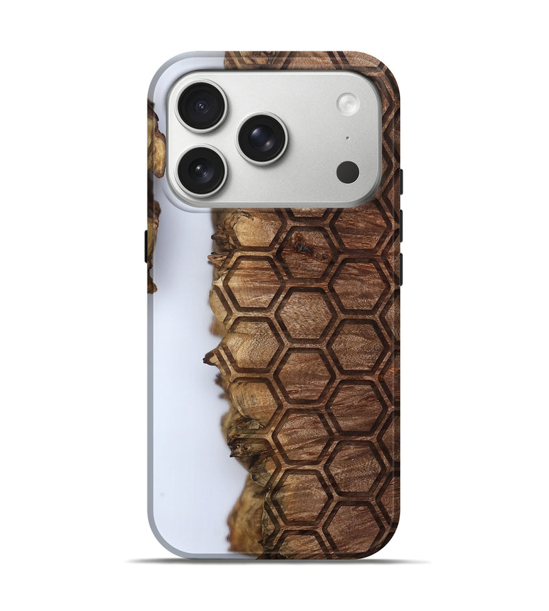 iPhone 17 Pro Wood Live Edge Phone Case - Ottilie (Clear, 802440)