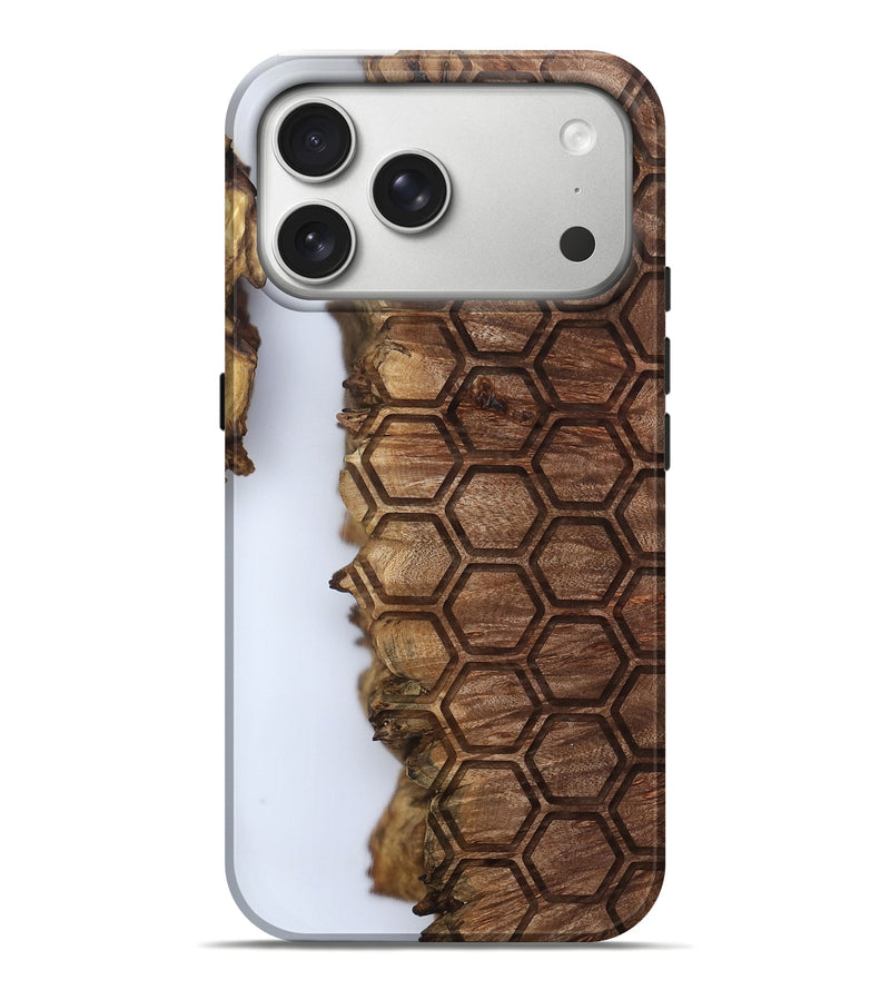 iPhone 17 Pro Max Wood Live Edge Phone Case - Ottilie (Clear, 802440)