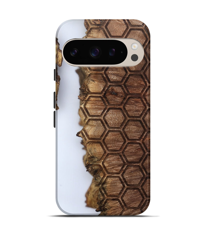 Pixel 9 Pro Wood Live Edge Phone Case - Ottilie (Clear, 802440)